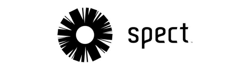 spect logo in black